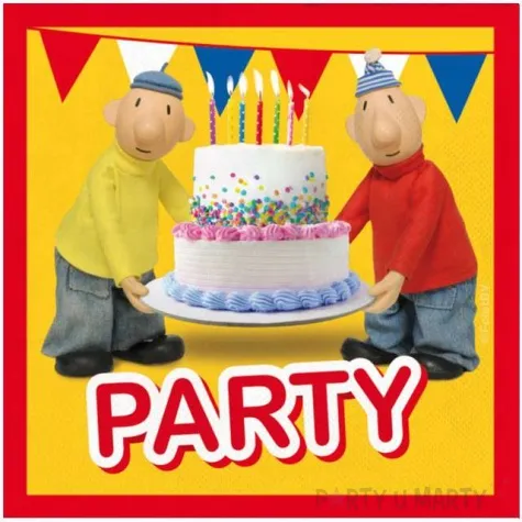 serwetki sasiedzi pat i mat zolte folat 33 cm 20 szt