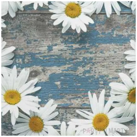 serwetki serce ze stokrotek maki 33 cm 20 szt