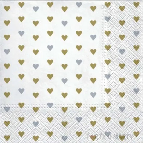 serwetki serduszka lots of love paw 33 cm 20 szt