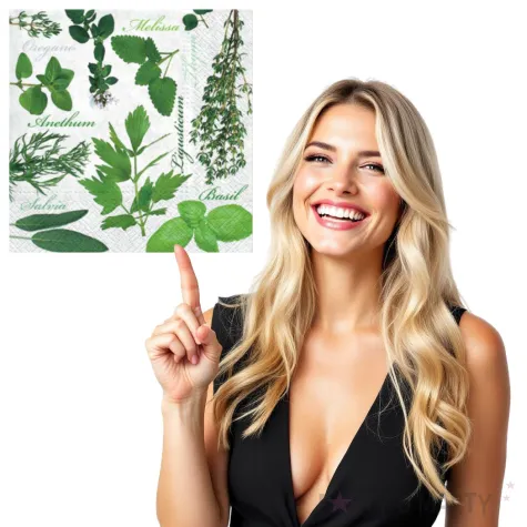 serwetki smakowite ziola paw 33 cm 20 szt