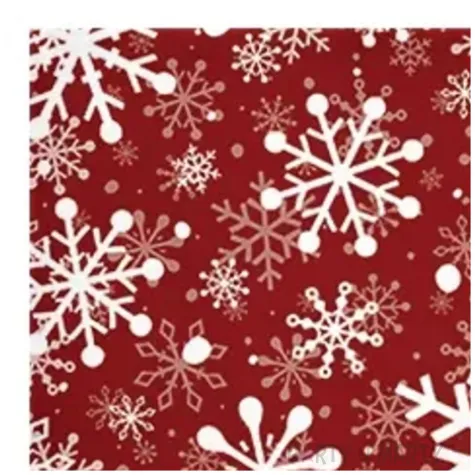 serwetki sniezynki boze narodzenie czerwone paw 33 cm 20 szt