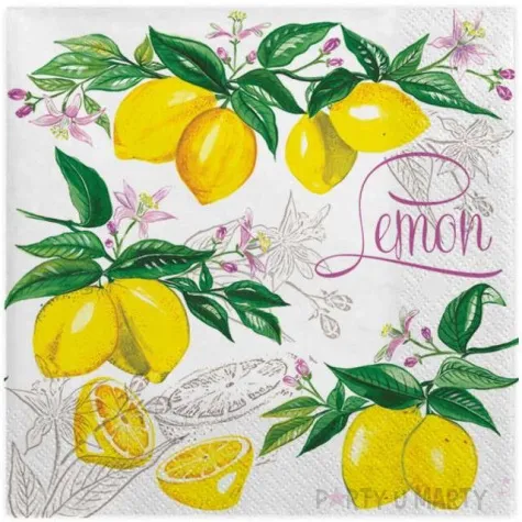 serwetki soczyste cytryny maki 33 cm 20 szt