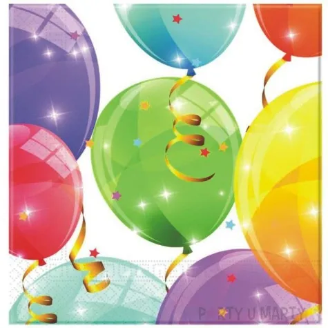 serwetki sparkling balloons procos 33 cm 20 szt