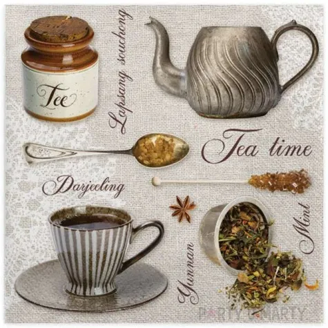 serwetki sprzet do herbatki maki 33 cm 20 szt