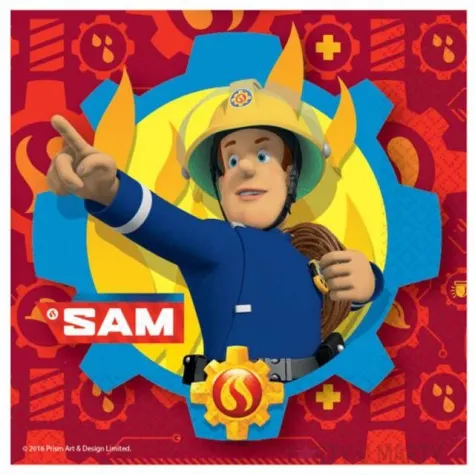 serwetki strazak sam amscan 33 cm 20 szt