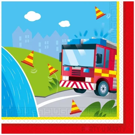 serwetki strazak straz pozarna firefighters procos 33 cm 20 szt