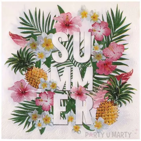 serwetki summer tropical santex 33 cm 20 szt