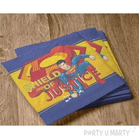 serwetki superman party factory 33x33 cm 20 szt