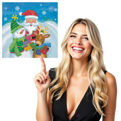 serwetki sw mikolaj renifer i balwan maki 33 cm 20 szt