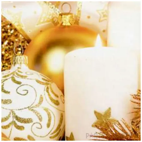 serwetki swiateczna aranzacja w zlocie maki 33 cm 20 szt