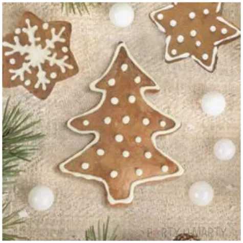 serwetki swiateczna dekoracja z piernikami maki 33 cm 20 szt