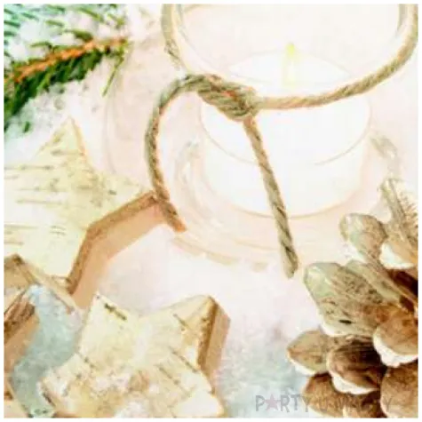 serwetki swiateczna dekoracja ze swiecznikiem maki 33 cm 20 szt