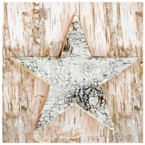 serwetki swiateczna drewniana gwiazda maki 33 cm 20 szt