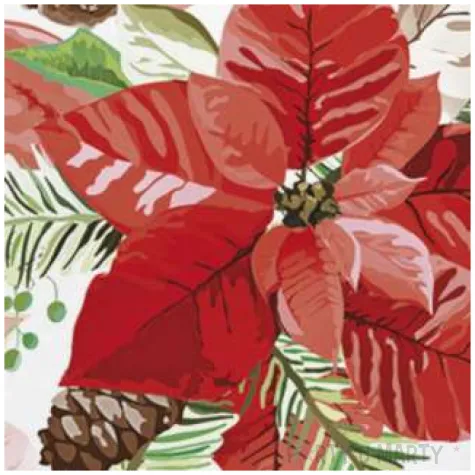 serwetki swiateczna poinsecja maki 33 cm 20 szt