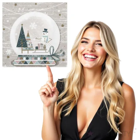 serwetki swiateczna szklana kula maki 33 cm 20 szt