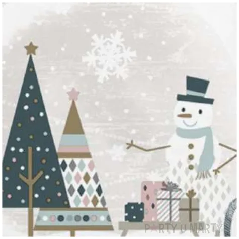 serwetki swiateczna szklana kula maki 33 cm 20 szt