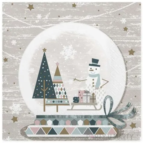 serwetki swiateczna szklana kula maki 33 cm 20 szt