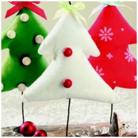 serwetki swiateczne choinki na druciku maki 33 cm 20 szt