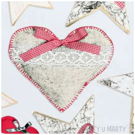 serwetki swiateczne dekoracje z materialu i drewna maki 33 cm 20 szt