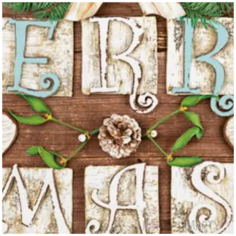 serwetki swiateczne merry xmas maki 33 cm 20 szt