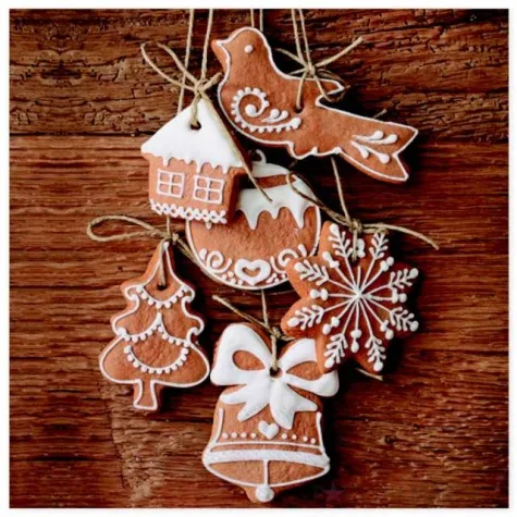 serwetki swiateczne pierniki maki 33 cm 20 szt