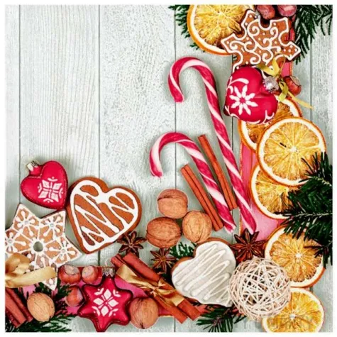 serwetki swiateczne przysmaki maki 33 cm 20 szt