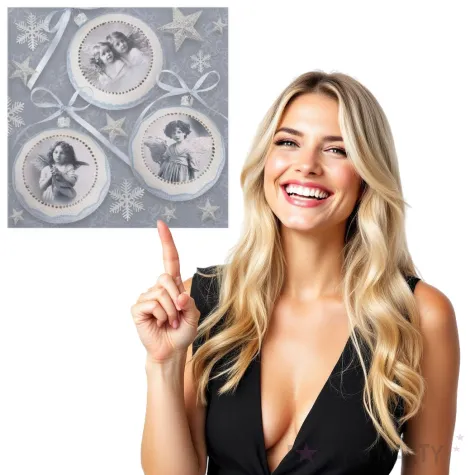 serwetki swiateczne zabytkowe bombki maki 33 cm 20 szt