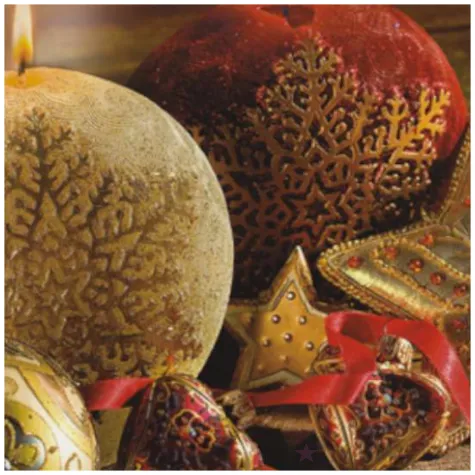 serwetki swiateczne zlote swiece na czarnym tle maki 33 cm 20 szt