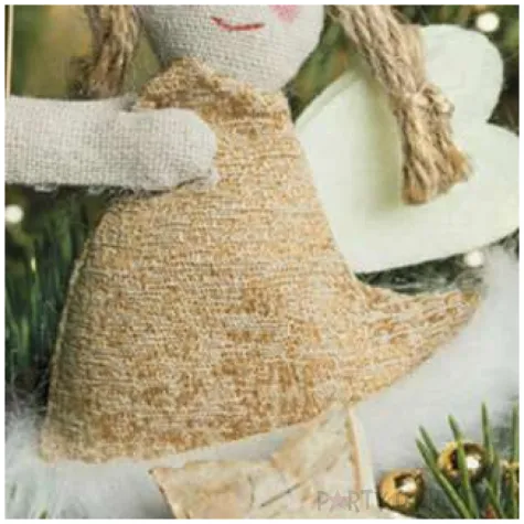 serwetki swiateczny aniolek z tkaniny maki 33 cm 20 szt