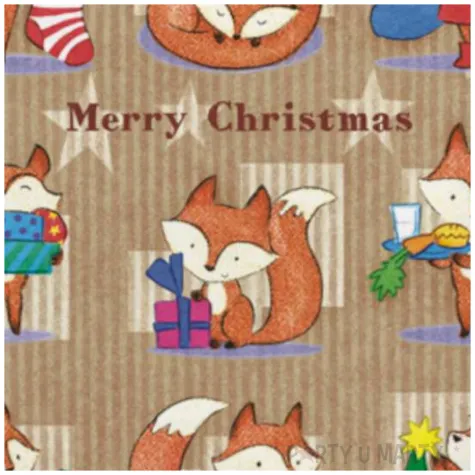 serwetki swiateczny lisek kolaz maki 33 cm 20 szt