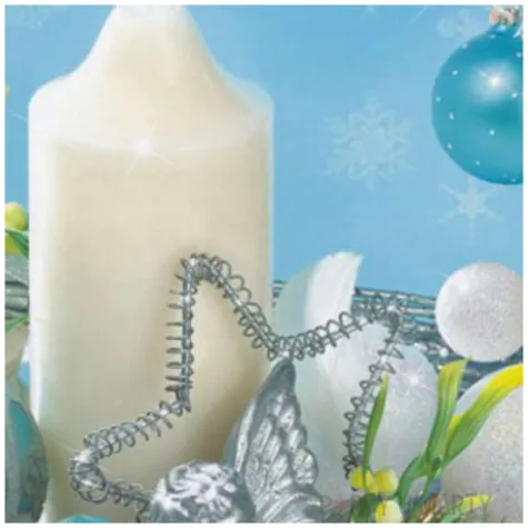 serwetki swiateczny lodowy stroik maki 33 cm 20 szt