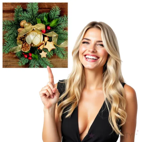 serwetki swiateczny wieniec na swierkowym tle maki 33 cm 20 szt