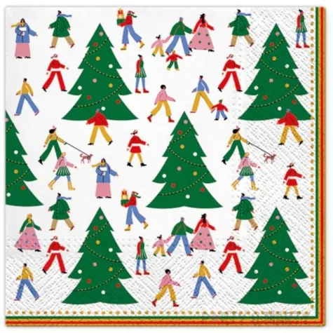 serwetki swiateczny zgielk paw 33 cm 20 szt