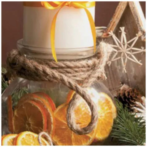 serwetki swieca w sloiku pelnym pomaranczy maki 33 cm 20 szt