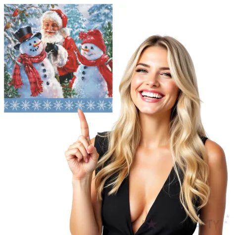 serwetki swiety mikolaj i dwa balwany maki 33 cm 20 szt