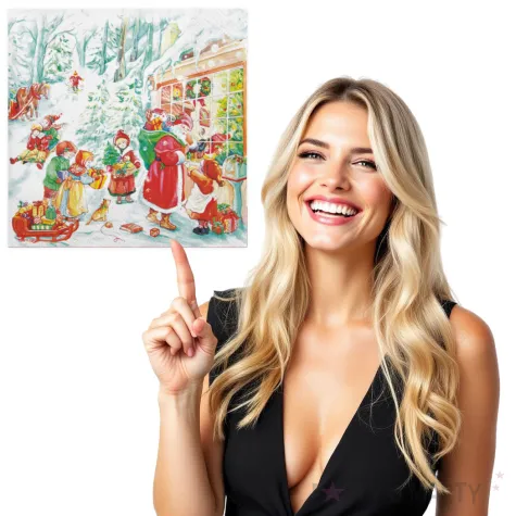 serwetki swiety mikolaj i dzieci maki 33 cm 20 szt