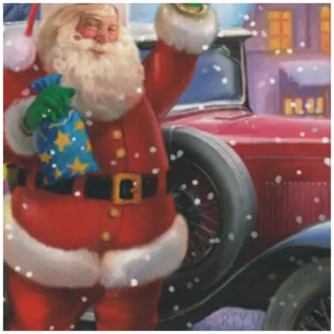 serwetki swiety mikolaj i zabytkowy samochod maki 33 cm 20 szt