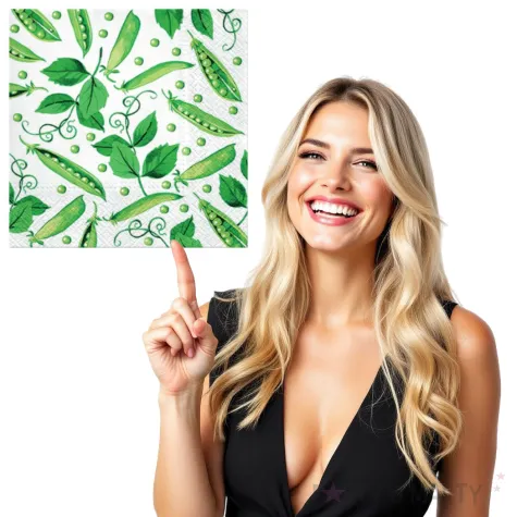 serwetki swiezy zielony groszek paw 33 cm 20 szt