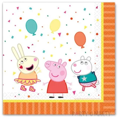 serwetki swinka peppa amscan 33 cm 16 szt