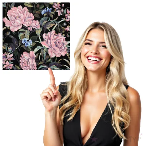 serwetki tajemnicze kwiaty paw 33 cm 20 szt