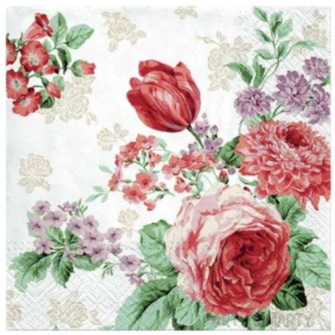 serwetki tajemnicze roze paw 33 cm 20 szt