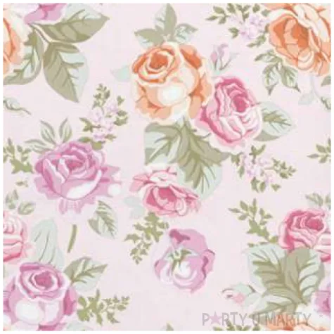 serwetki tapeta pastelowych roz maki 33 cm 20 szt