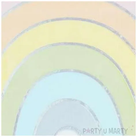 serwetki tecza pastelowa ginger ray 12 x 17 cm 16 szt