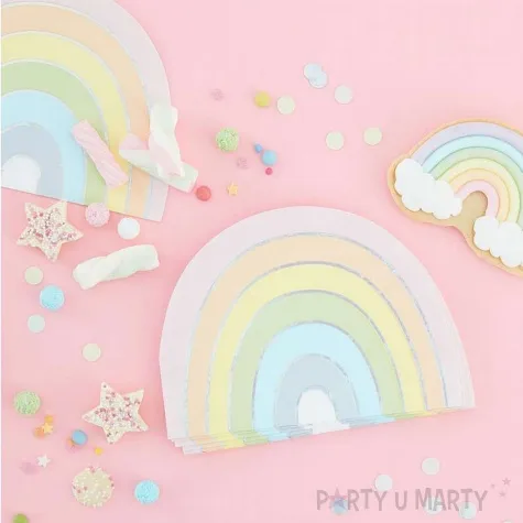 serwetki tecza pastelowa ginger ray 12 x 17 cm 16 szt