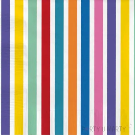 serwetki teczowe mix folat 33cm 20 szt