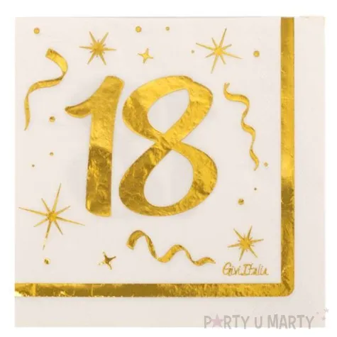 serwetki tloczone 18 urodziny givi 33 cm 16 szt