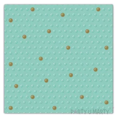 serwetki tloczone kropki mietowe paw 33 cm 20 szt