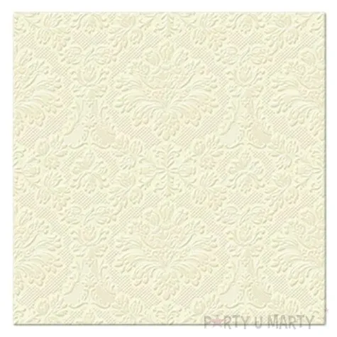 serwetki tloczone meandry kremowe paw 33 cm 20 szt