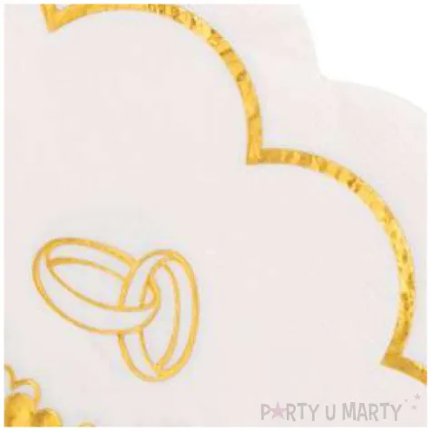 serwetki tloczone slub okragle 33 cm givi 16 szt