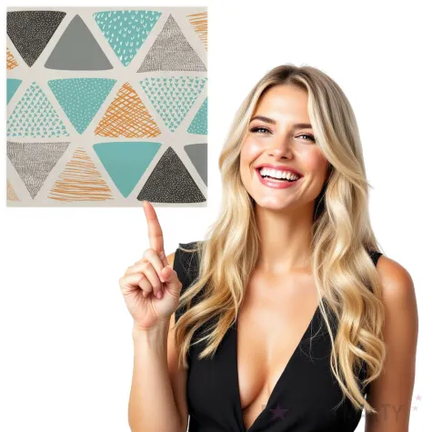 serwetki trojkaty we wzorki maki 33 cm 20 szt